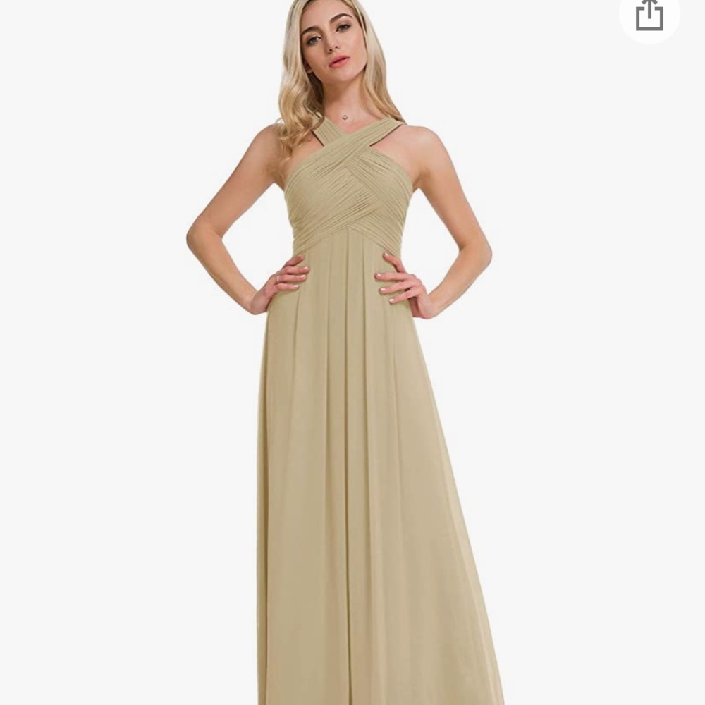 NWT AW Champagne Bridesmaid Dress (Size 6/8) (#9)